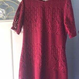 14 size burgundy dress